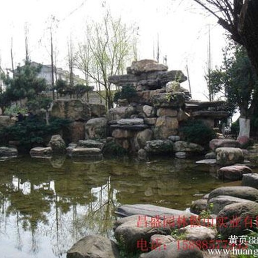 新昌做假山喷泉打造的生态工程！
