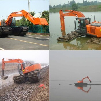 西宁市-水上挖掘机--水陆挖掘机--河道沼泽清淤疏浚